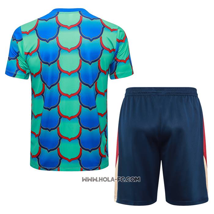 Chandal del Barcelona 2024-2025 Manga Corta Verde - Pantalon Corto